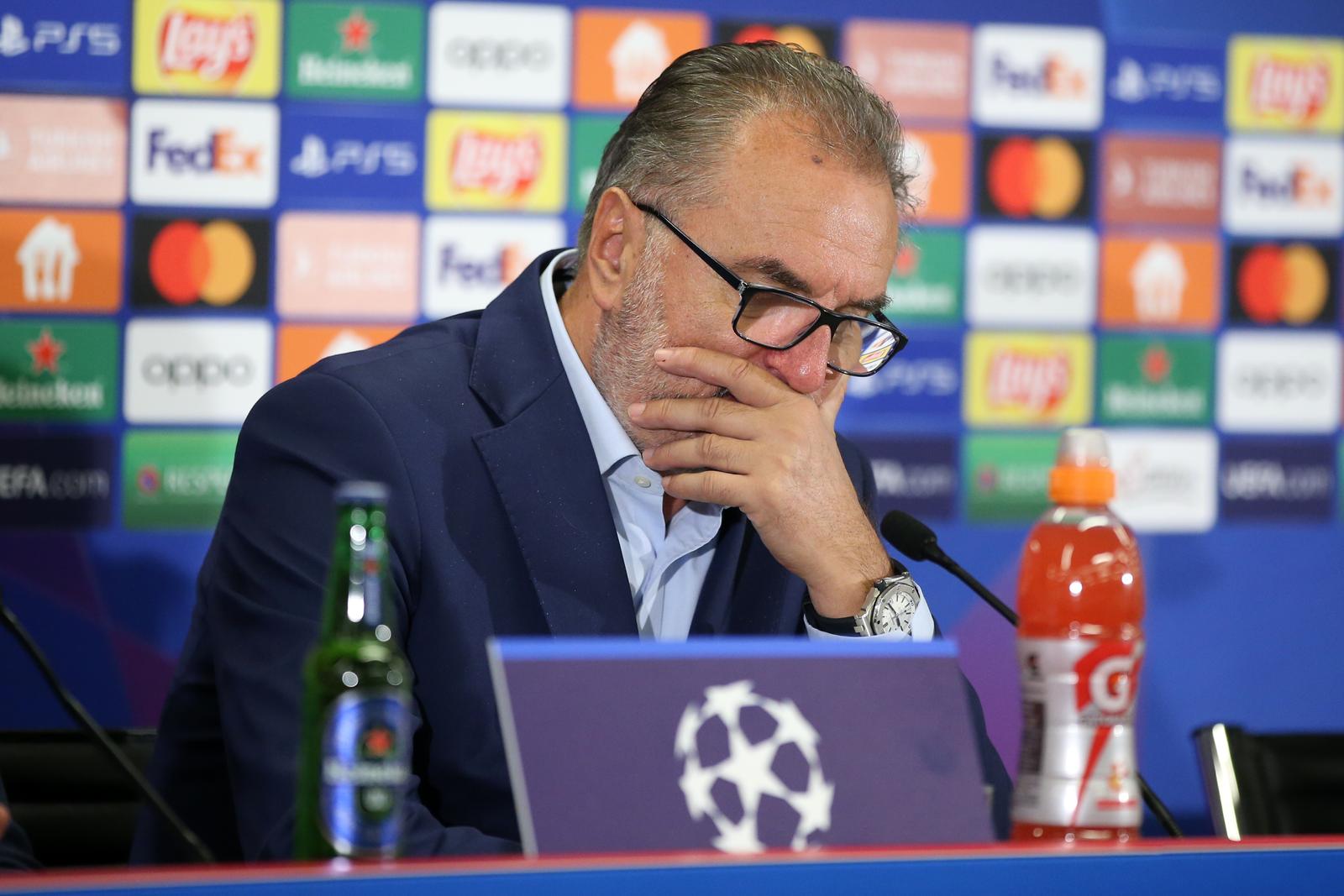 05.10.2022., stadion Salzburg, Salzburg, Austrija - Konferencija za medije trenera Dinama Ante Cacic nakon susret RB Salzburga i Dinama u 3. kolu UEFA Lige prvaka. Photo: Matija Habljak/PIXSELL