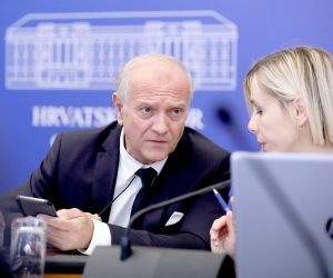 06.10.2022., Zagreb - U Saboru je pocela 40. sjednica Odbora za Ustav, Poslovnik i politicki sustav na kojoj se raspravlja o najavljenoj sjednici Nacionalnog vijeca za pracenje provedbe Strategije suzbijanja korupcije. Drazen Bosnjakovic

.

 Photo: Patrik Macek/PIXSELL