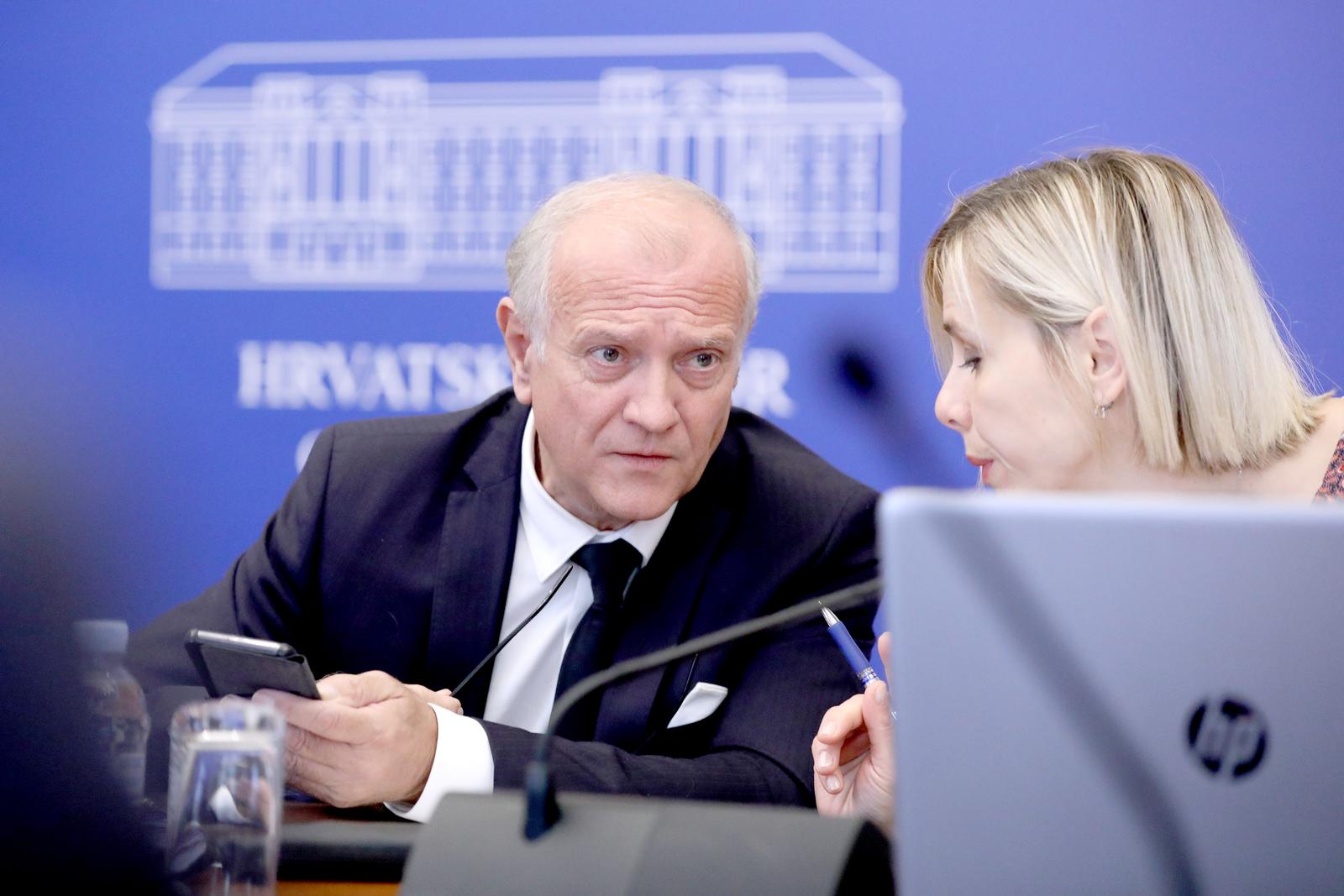 06.10.2022., Zagreb - U Saboru je pocela 40. sjednica Odbora za Ustav, Poslovnik i politicki sustav na kojoj se raspravlja o najavljenoj sjednici Nacionalnog vijeca za pracenje provedbe Strategije suzbijanja korupcije. Drazen Bosnjakovic

.

 Photo: Patrik Macek/PIXSELL