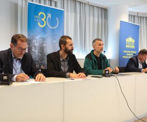 06.10.2022., Zagreb - Konferencija za medije sindikata na temu: Nedostatci novog Zakona o visokom obrazovanju i znanosti. Photo: Zeljko Hladika/PIXSELL