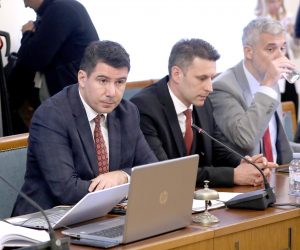 06.10.2022., Zagreb - U Saboru je pocela 25. sjednica Nacionalnog vijeca za pracenje provedbe Strategije suzbijanja korupcije.na kojoj se raspravlja o upravljanju trgovackim drustvom INA d.d. Od pozvanih na sjednicu je dosao samo Dragan Kovacevic, optuzen u aferi JANAF za primanje mita, namjestanje poslova i nezakonito pogodovanje.
.
 Photo: Patrik Macek/PIXSELL