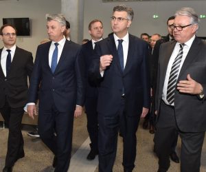 07.03.2019., Zadar - Predsjednik Vlade Andrej Plenkovic prilikom posjete Zadarskoj zupaniji obisao je novu zgradu putnickog terminala Gazenica. r"nPhoto: Hrvoje Jelavic/PIXSELL