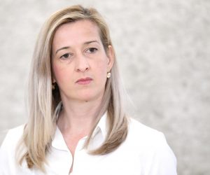 07.07.2022., Zagreb - Na konferenciji za medije odrzanoj u Saboru o slucaju bivseg ministra Tolusica govorila je zastupnik Mirela Ahmetovic. Photo: Patrik Macek/PIXSELL