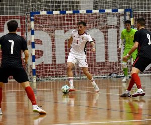 07.10.2022., Slavonski Brod - Kvalifikacijska utakmica za Svjetsko prvenstvo u futsalu, Hrvatske - Madjarske. Mark Fekete.  Photo: Ivica Galovic/PIXSELL