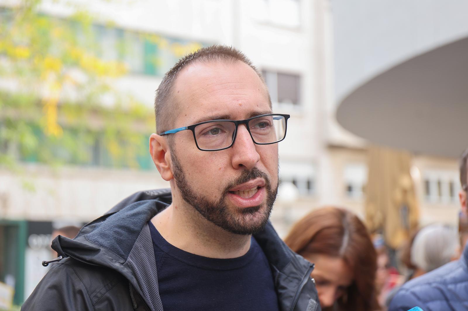 08.10.2022., Zagreb - Obiljezavanje Svjetskog dana mentalnog zdravlja. Gradonacelnik Grada Zagreba Tomislav Tomasevic pridruzio se javnozdravstvenoj manifestaciji obiljezavanja Svjetskog dana mentalnog zdravlja. Gradonacelnik Tomislav Tomasevic. Photo: Luka Stanzl/PIXSELL