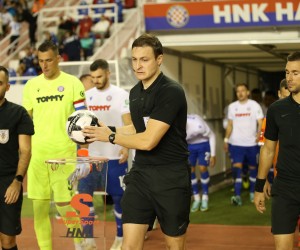 08.10.2022.,Split - Utakmica 12. kola SuperSport HNL Prve lige izmedju Hajduka i Varazdina na Poljudu. Ante Culina, Dario Kolarevic, Ivan Starcevic Photo: Ivo Cagalj/PIXSELL