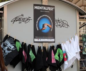 10.09.2022., Rijeka - Festival mentalnog zdravlja Mentalfest i Svjetski dan mentalnog zdravlja promoviraju se na standovima na Korzu gdje se predstavljaju aktivnosti i proizvodi nastali na radnim terapijama sticenika Doma Turnic i psihijatrijske bolnice Lopaca. Photo: Goran Kovacic/PIXSELL
