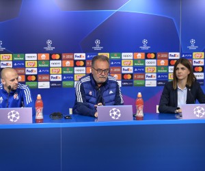 10.10.2022. Zagreb, - Konferencija za medije GNK Dinama uoci utakmice 4. kola Lige prvaka protiv RB Salzburga.Na  konferenciji su govorili trener Ante Cacic i Josip Misic Photo: Igor Soban/PIXSELL