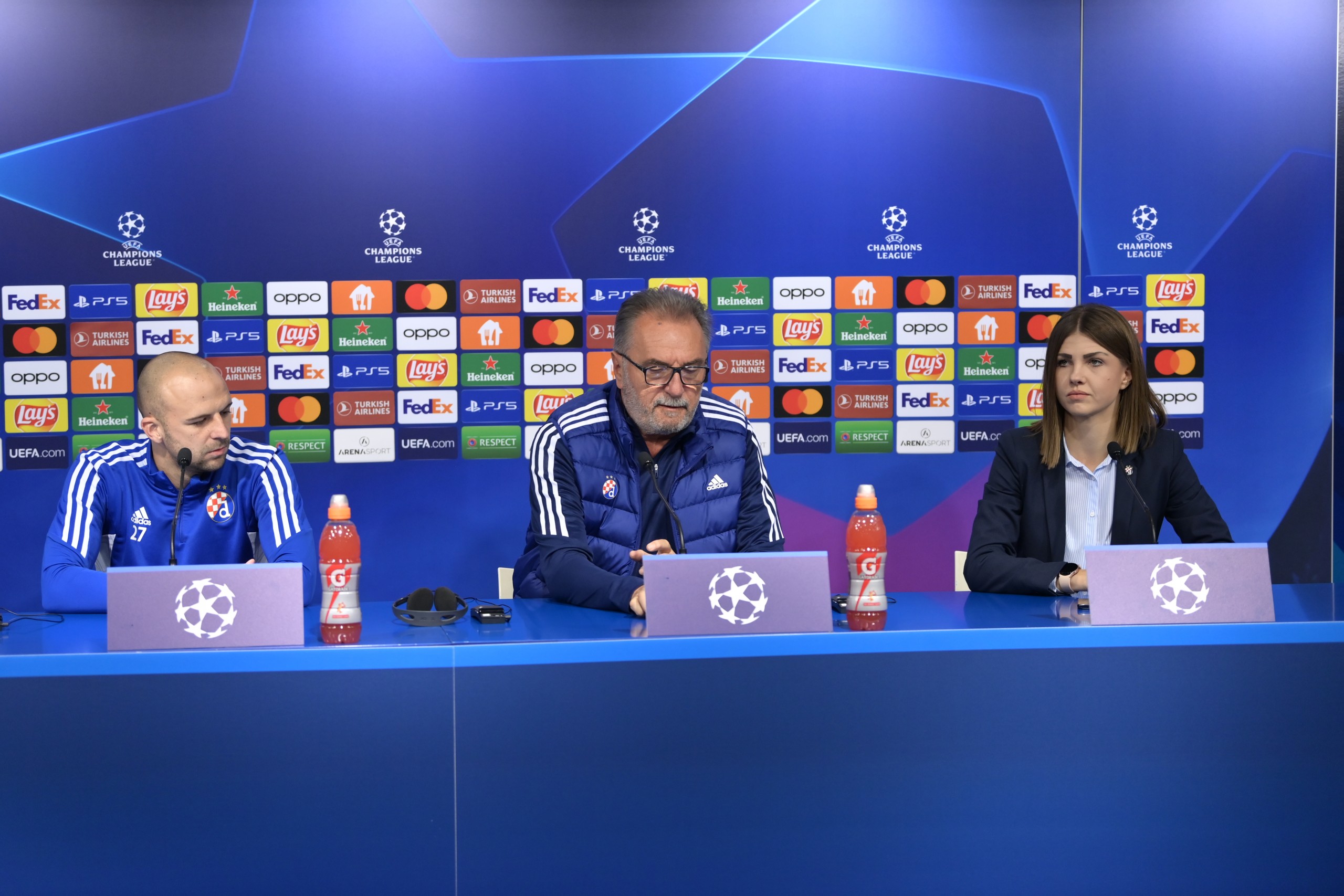 10.10.2022. Zagreb, - Konferencija za medije GNK Dinama uoci utakmice 4. kola Lige prvaka protiv RB Salzburga.Na  konferenciji su govorili trener Ante Cacic i Josip Misic Photo: Igor Soban/PIXSELL