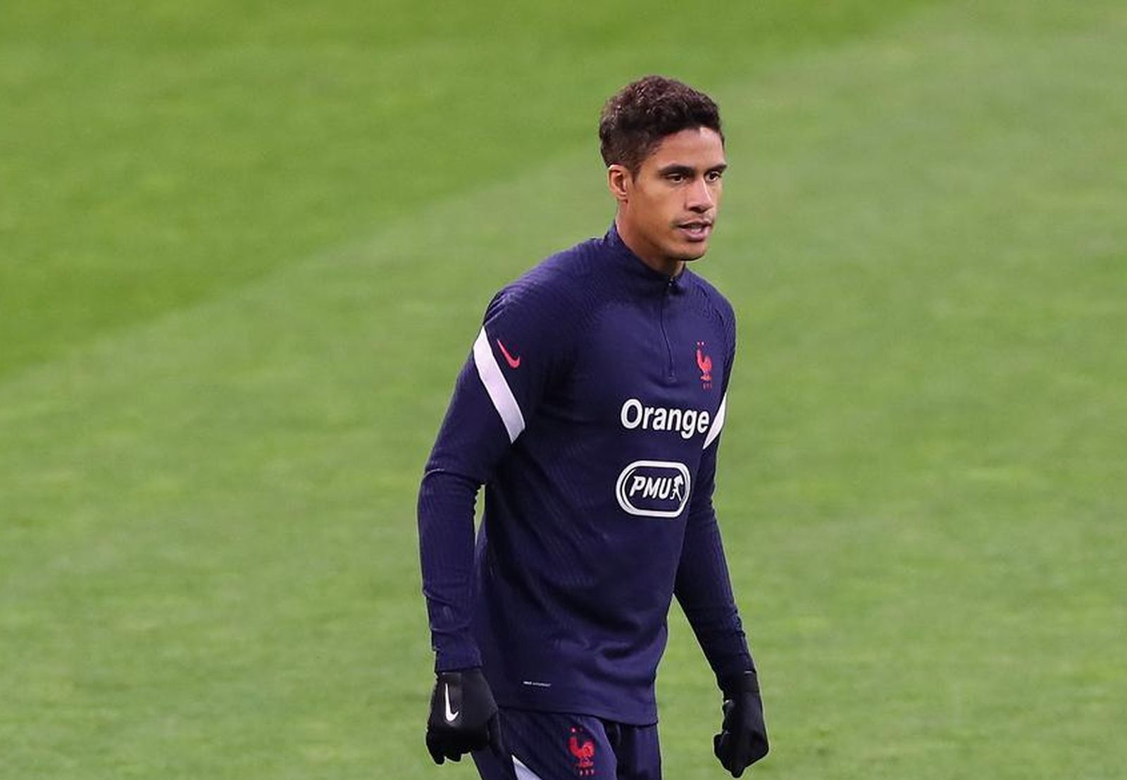13.10.2020., Zagreb - Francuska nogometna reprezentacija odradila je trening na stadionu Maksimir uoci utakmice s Hrvatskom u Ligi nacija. Raphael Varane. rPhoto: Luka Stanzl/PIXSELL