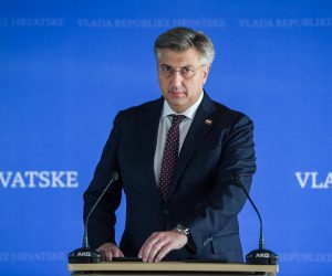 13.10.2022.., Zagreb - Sjednica Vlade. Premijer Andrej Plenkovic daje izjavu nakon sjednice Vlade Photo: Josip Regovic/PIXSELL