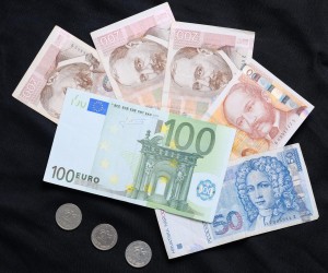 15.07.2022.,Zagreb - Vijeće za ekonomske i financijske poslove EU-a (Ecofin) usvojilo je tri konacna pravna akta koja su potrebna kako bi Hrvatska mogla uvesti euro 1. sijecnja 2023., medju kojima je i odluka o stopi konverzije kune u euro po sredisnjem paritetu 1 euro = 7,53450 kuna. Photo: Tomislav Miletic/PIXSELL