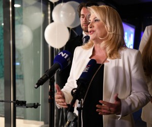 16.05.2021., Zagreb - Izborni stozer nezavisne kandidatkinje za gradonacelnicu Zagreba Vesne Skare Ozbolt u Khala Restaurant & Baru u Tkalcicevoj 90. Vesna Skare Ozbolt  Photo: Zoe Sarlija/PIXSELL