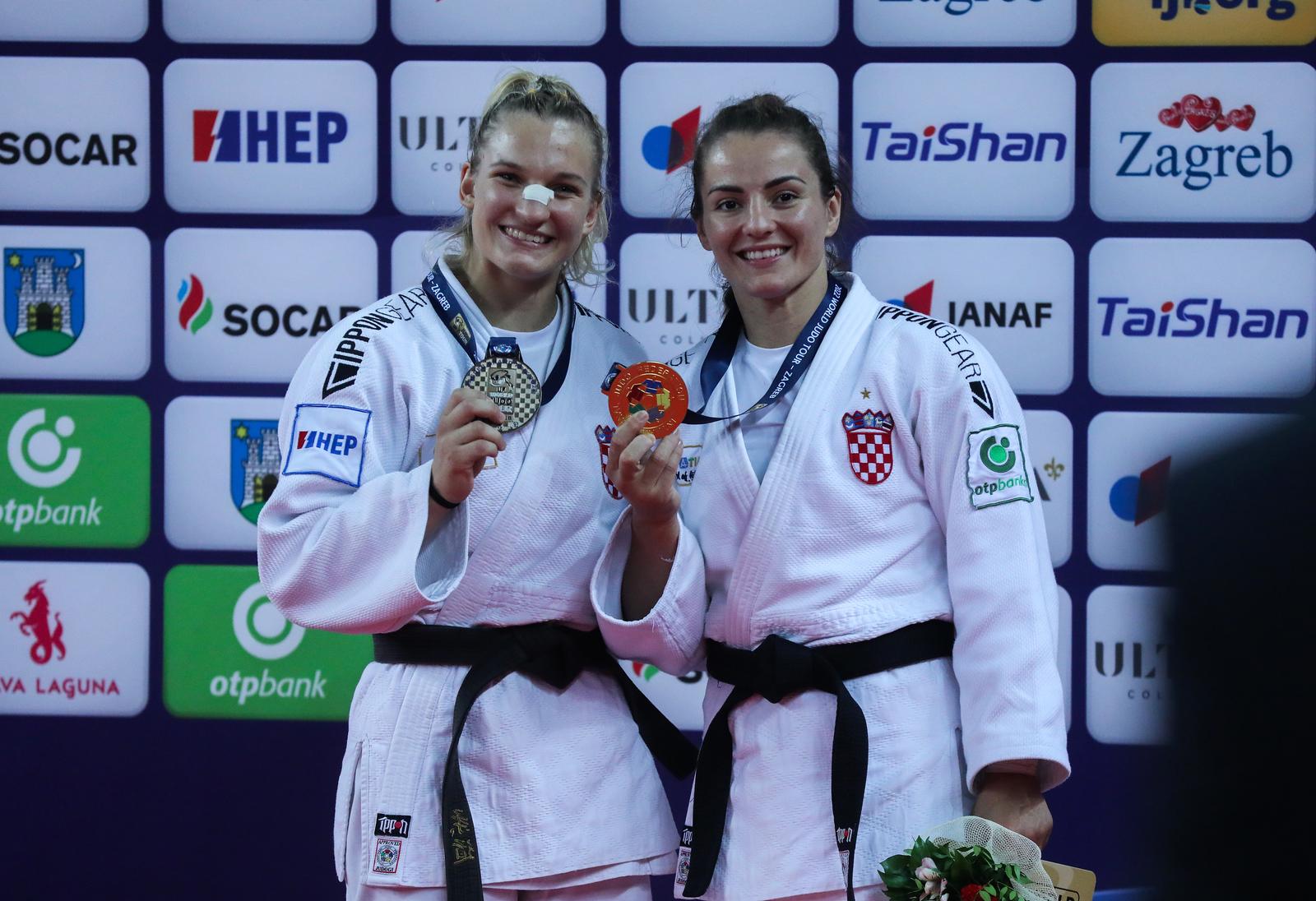 16.07.2022., Zagreb - JF World Judo Tour Zagreb Grand Prix 2022. Podjela medalja, zene do 70 kg. Photo: Zeljko Hladika/PIXSELL