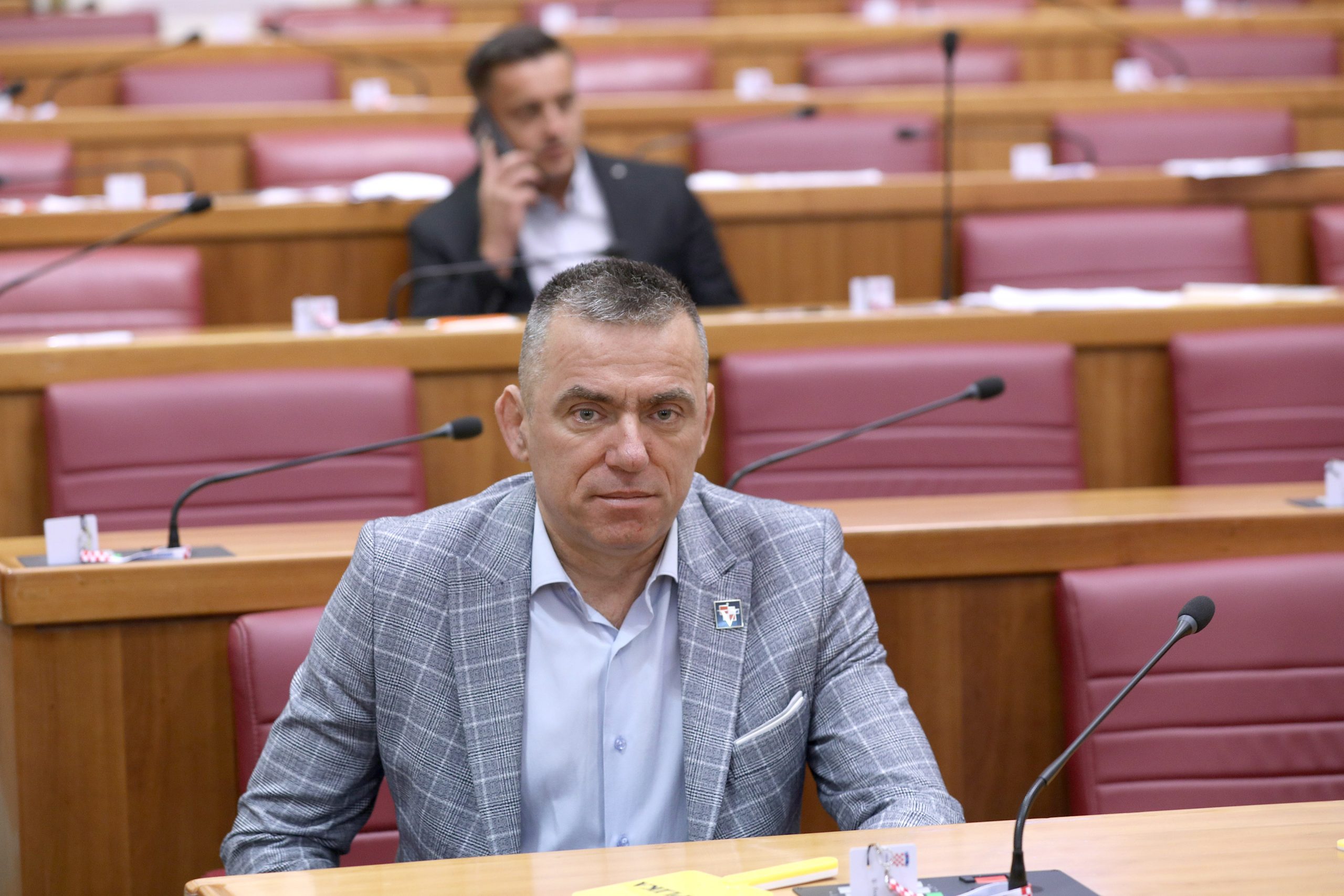 16.09.2022., Zagreb - Sabor 12. sjednicu nastavlja raspravom o izmjenama i dopunama Zakona o vjezbenicima u pravosudnim tijelima i pravosudnom ispitu.
 Photo: Patrik Macek/PIXSELL