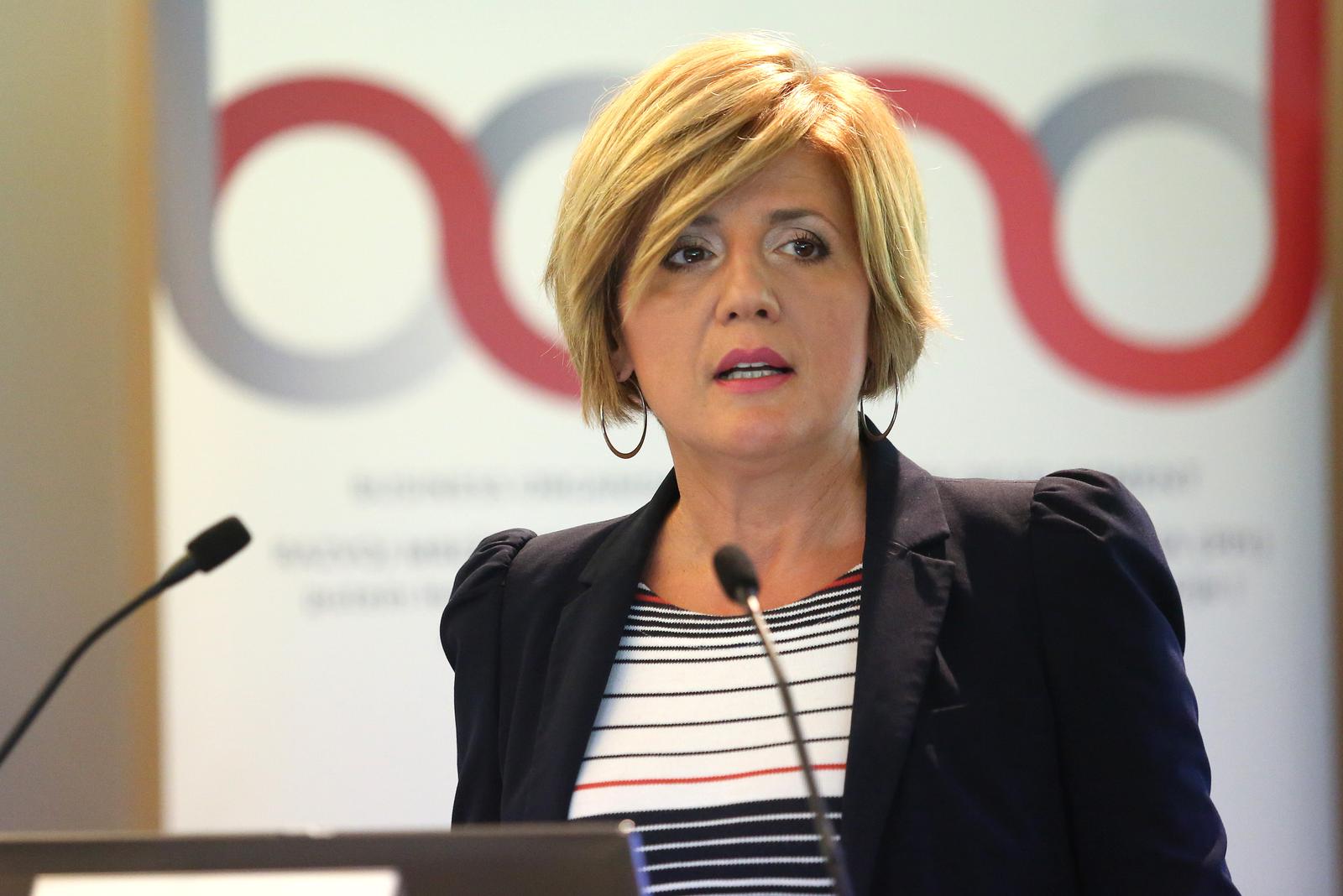 17.09.2019., Kongresni centar Forum, Zagreb - Odrzana zavrsna konferencija pilot-projekta BOND (engl. Business Organisations Network Development) odnosno Razvoj mreze poduzetnickih potpornih institucija. Ana Mandac, pomocnica ministra gospodarstva, poduzetnistva i obrta.r"nPhoto: Marko Prpic/PIXSELL