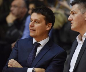 18.02.2017., Sibenik - "nFinale Kupa Kresmira Cosica - KK Jolly JBS- KK Cedevita. Nikola Rukavina, Joke Vrankovic"nPhoto: Hrvoje Jelavic/PIXSELL