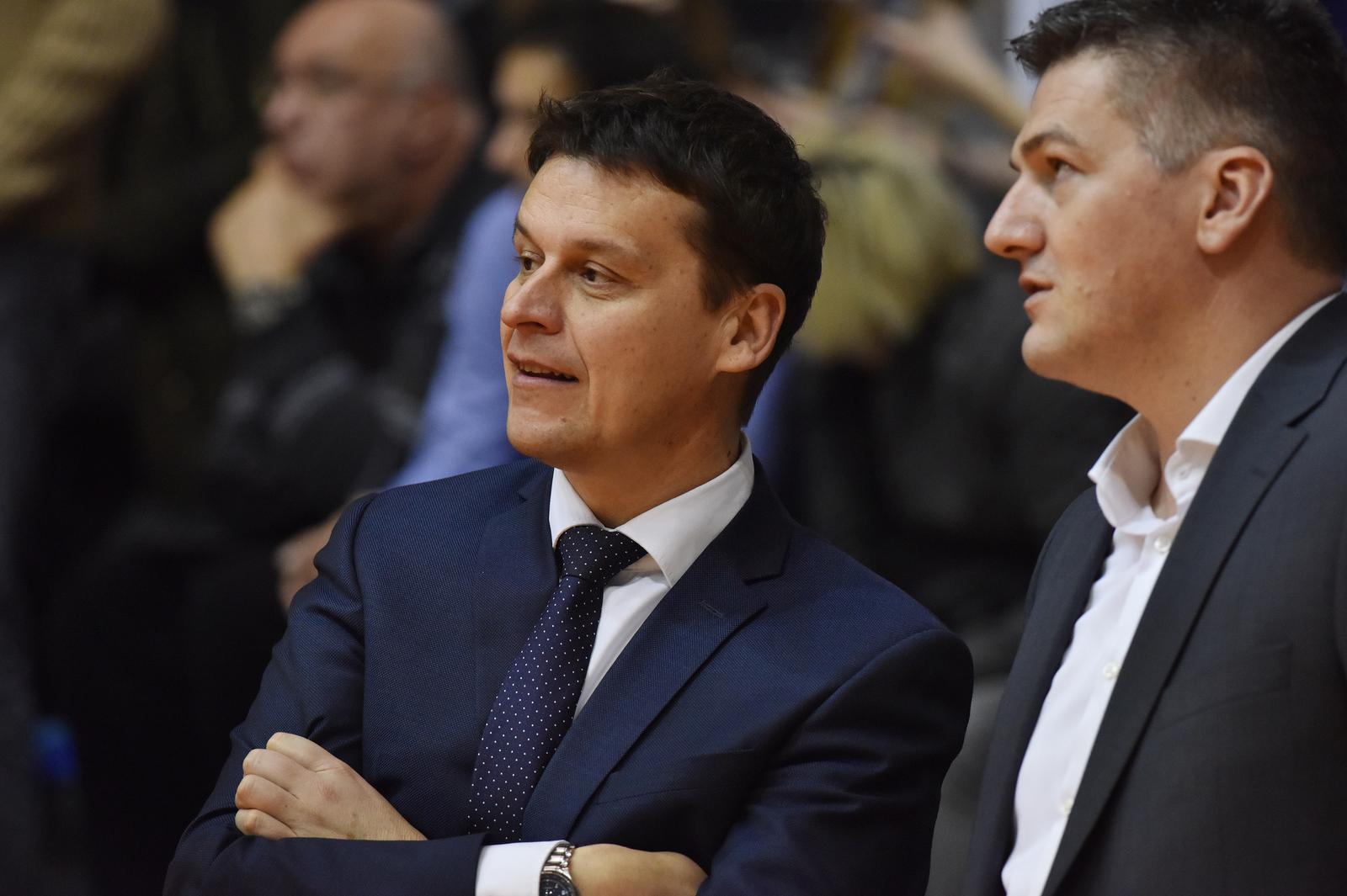 18.02.2017., Sibenik - "nFinale Kupa Kresmira Cosica - KK Jolly JBS- KK Cedevita. Nikola Rukavina, Joke Vrankovic"nPhoto: Hrvoje Jelavic/PIXSELL