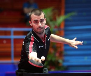 18.06.2021., Zagreb - Dom sportova, dvorana II. Zagreb Open, stolnotenisko medjunarodno natjecanje. Musko finale, Andrej Gacina - Tomislav Pucar. .Photo: Sanjin Strukic/PIXSELL