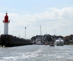 19.06.2016., Deauville, Francuska - Pogled na Deauvilleu s mora. Photo: Goran Stanzl/PIXSELL