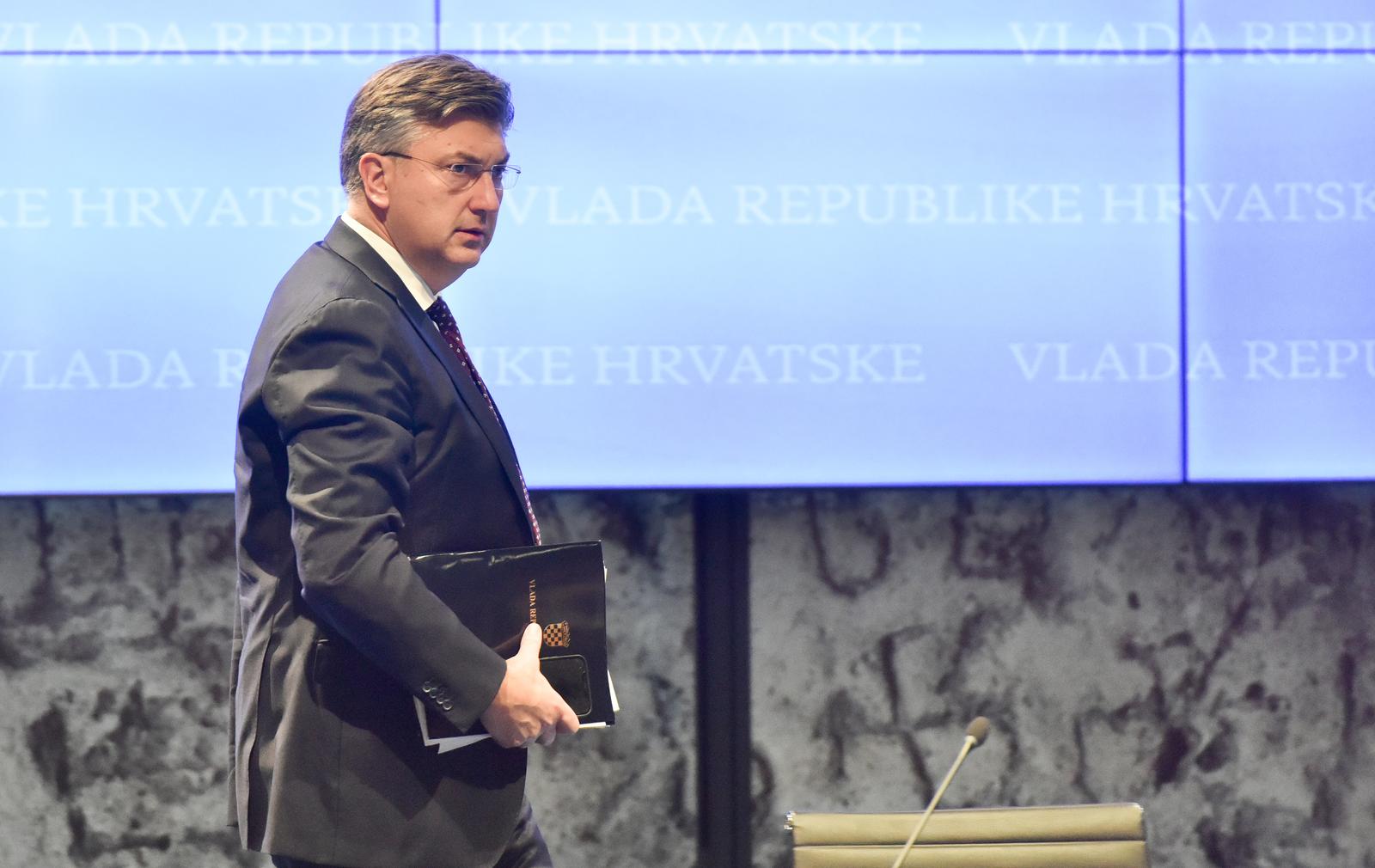 19.10.2022., Zagreb - Predsjednik Vlade Andrej Plenkovic i ministar Fuchs predstavili su rezultate poziva u okviru Nacionalnog plana oporavka i otpornosti (Izgradnja, dogradnja, rekonstrukcija i opremanje predskolskih ustanova). Photo: Davorin Visnjic/PIXSELL