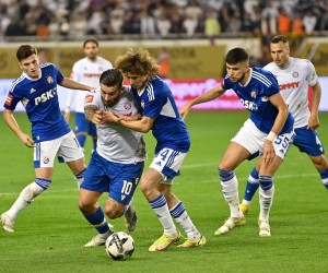 21.10.2022., stadion Poljud, Split - SuperSport HNL, 14. kolo, HNK Hajduk - GNK Dinamo. Marko Livaja, Robert Ljubicic. Photo: Matko Begovic/PIXSELL