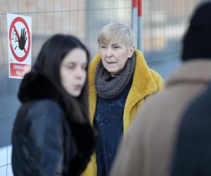 25.01.2022., Zagreb - Kremnatorij, posljednji ispracaj Ankice Lepej. Sanja Sarnavka. Photo: Marin Tironi/PIXSELL