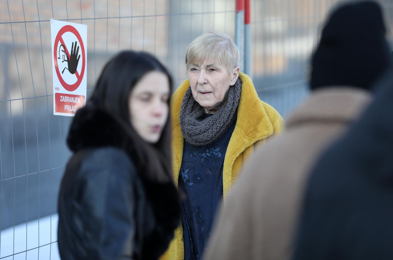 25.01.2022., Zagreb - Kremnatorij, posljednji ispracaj Ankice Lepej. Sanja Sarnavka. Photo: Marin Tironi/PIXSELL
