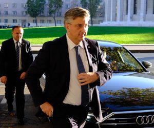 25.10.2022., Zagreb - Predsjednik Vlade RH i HDZ-a Andrej Plenkovic dolazi na sjednicu Predsjednistva Hrvatske demokratske zajednice u sredisnjicu stranke na Trgu zrtava fasizma. Photo: Slaven Branislav Babic/PIXSELL