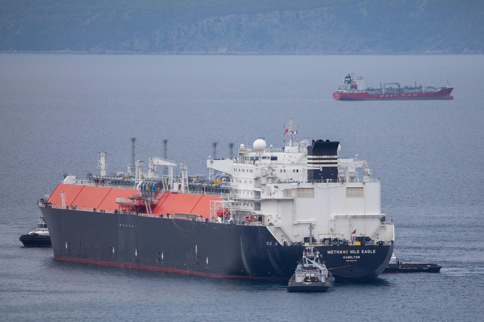 26.4.2021. Rijeka - Dolazak LNG carriera Methane Nile Eagle na terminal u Omislju. Photo: Nel PavleticPIXSELL