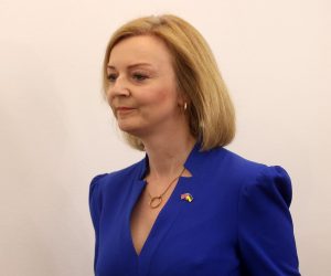 26.05.2022., Sarajevo, Bosna i Hercegovina - Konferencija za medije ministrice vanjskih poslova BiH Bisere Turkovic i drzavne tajnice za vanjske poslove, Commonwealth i razvoj Ujedinjenog Kraljevstva Velike Britanije i Sjeverne Irske Elizabeth Truss.

 Photo: Armin Durgut/PIXSELL