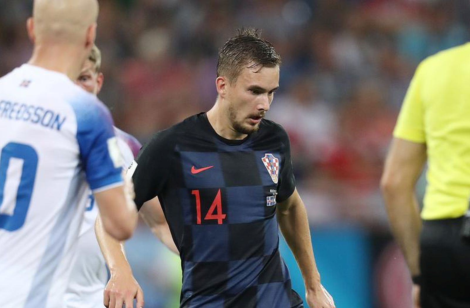 Rostov na Donu: Island i Hrvatska u 3. kolu skupine D na Svjetskom prvenstvu 26.06.2018., Rostov Arena, Rostov na Donu, Rusija - Svjetsko nogometno prvenstvo 2018., skupina D, 3. kolo, Island - Hrvatska. Filip Bradaric Photo: Igor Kralj/PIXSELL