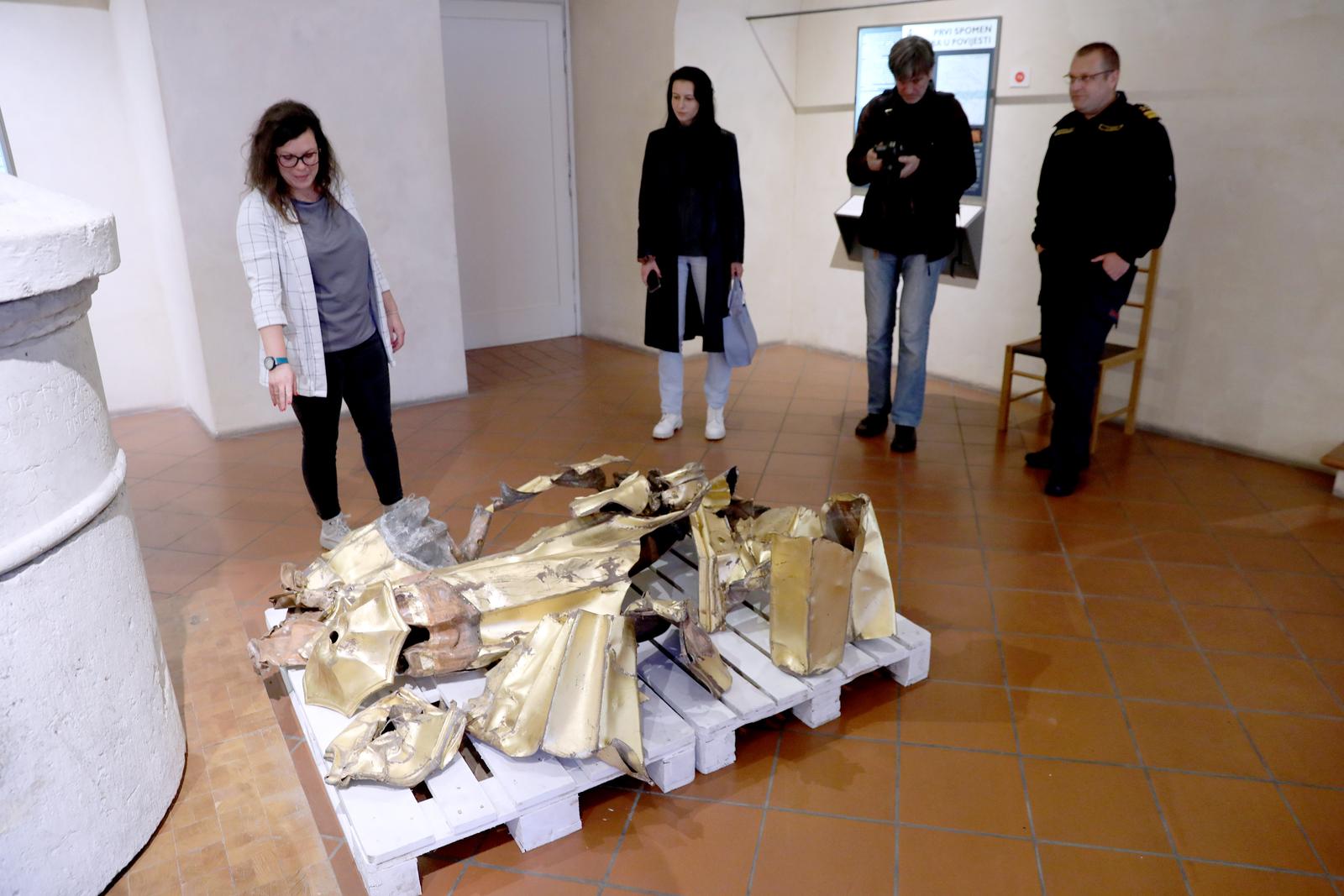 26.10.2022., Zagreb - U Muzeju grada Zagreba postavlja se u suradnji s Javnom vatrogasnom postrojbom Zagreb izlozba ZG POTRES. HALO 193. Autorica koncepcije izlozbe je kustosica Iva Kranjec. Photo: Patrik Macek/PIXSELL