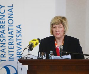 27.01.2016., Zagreb - hotel Westin, Transparency International Hrvatska (TIH) na konferenciji za novinare predstavlja Indeks percepcije korupcije 2015. Davorka Budimir. r"nPhoto: Dalibor Urukalovic/PIXSELL