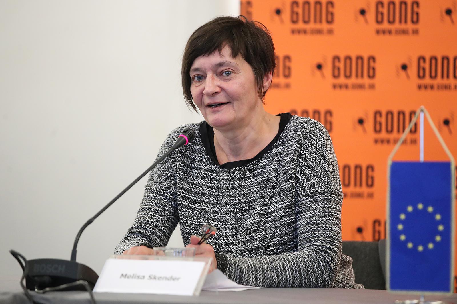 27.09.2022., Zagreb - Okrugli stol o politickom integritetu kojeg organizira GONG. Sa saborskim zastupnicima i zastupnicama raspravljalo se o mogucim rjesenjima i ucinkovitosti etickih kodeksa u suzbijanju korupcije i sprjecavanju sukoba interesa. Davorin Ivanjek, Vesna Nadj, Natasa Novakovic, Melisa Skender, Nino Raspudic, Arsen Bauk.  Photo: Goran Stanzl/PIXSELL