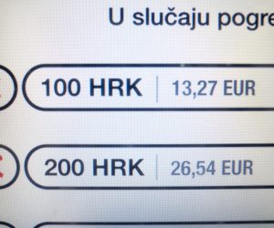29.07.2021., Zagreb - Zapocelo je dvojno prikazivanje valuta na bankomatima u EUR i KN.  Photo: Tomislav Miletic/PIXSELL