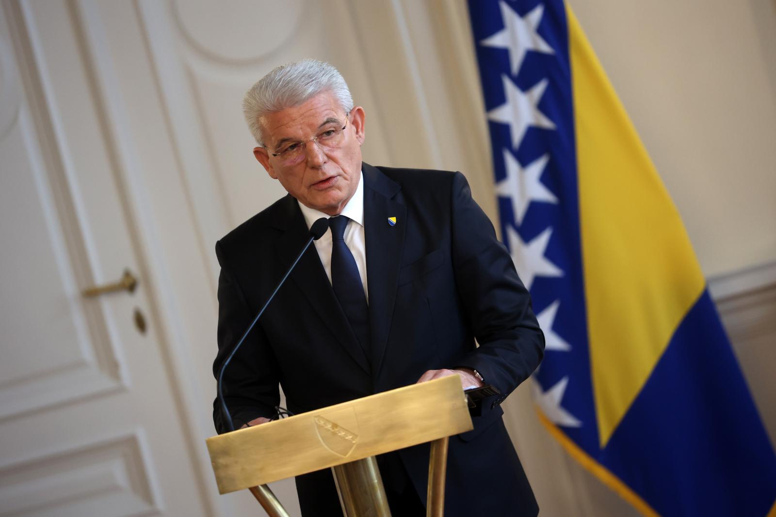 30.07.2022., Sarajevo, Bosna i Hercegovina - Konferencija za medije Premijera spanjolske Pedra Sancheza i clana Predsjednistva BiH Sefika Dzaferovica. Photo: Armin Durgut/PIXSELL