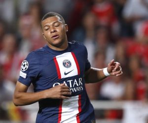 Soccer Football - Champions League - Group H - Benfica v Paris St Germain - Estadio da Luz, Lisbon, Portugal - October 5, 2022 Paris St Germain's Kylian Mbappe reacts REUTERS/Pedro Nunes Photo: PEDRO NUNES/REUTERS