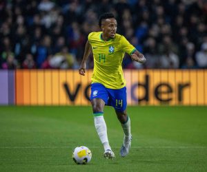 LE HAVRE, FRANCE - SEPTEMBER 23: Eder Militao of Brazil during the International Friendly, Länderspiel, Nationalmannschaft match between Brazil and Ghana at Stade Oceane on September 23, 2022 in Le Havre, Brazil v Ghana - International Friendly Copyright: xSebastianxFrejx