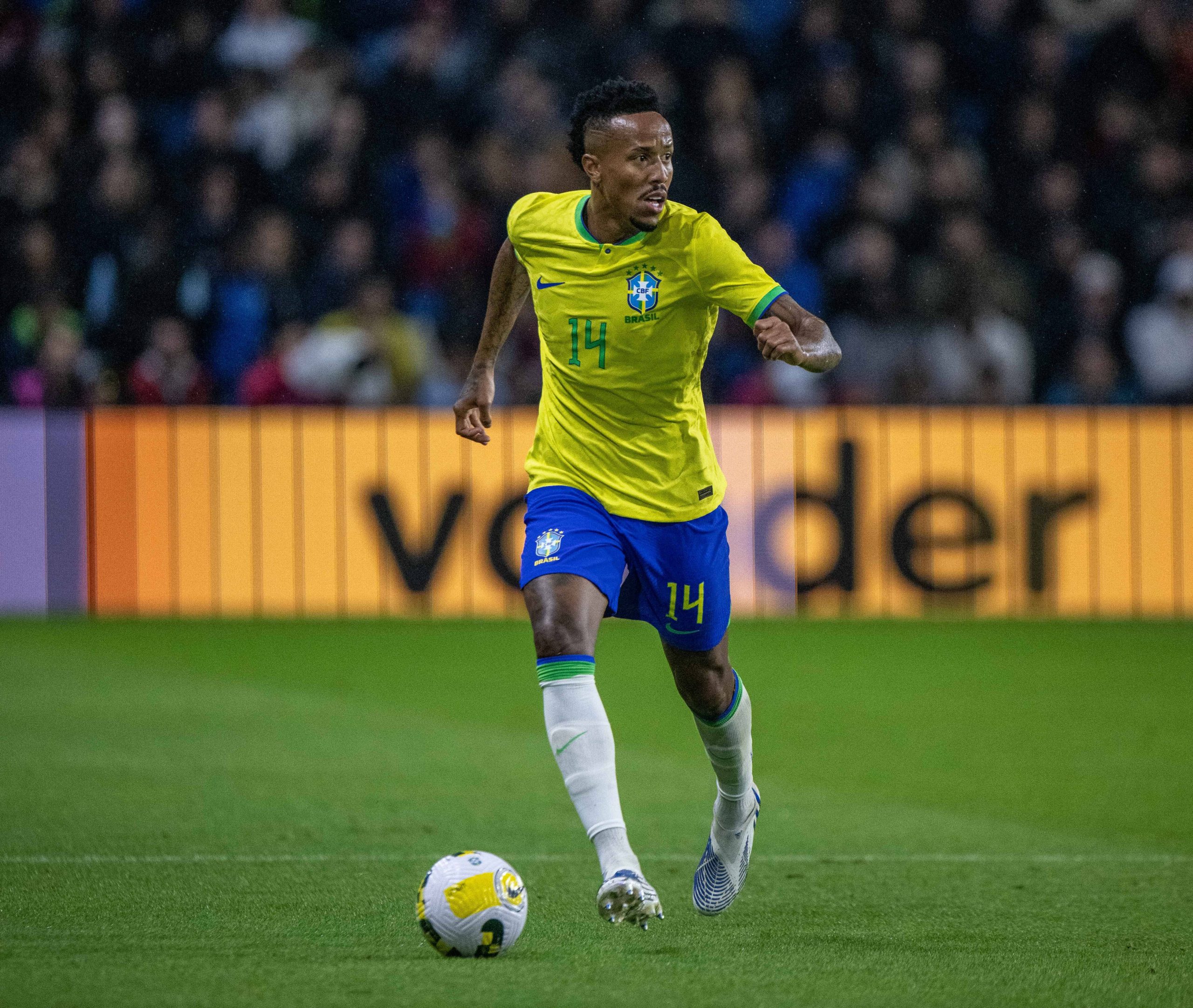 LE HAVRE, FRANCE - SEPTEMBER 23: Eder Militao of Brazil during the International Friendly, Länderspiel, Nationalmannschaft match between Brazil and Ghana at Stade Oceane on September 23, 2022 in Le Havre, Brazil v Ghana - International Friendly Copyright: xSebastianxFrejx