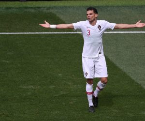 FUSSBALL WM 2018 Vorrunde Gruppe B --- Portugal - Marokko 20.06.2018 Pepe (Portugal) *** FIFA World Cup 2018 preliminary round Group B Portugal Morocco 20 06 2018 Pepe Portugal PUBLICATIONxNOTxINxAUTxSUIxITA
