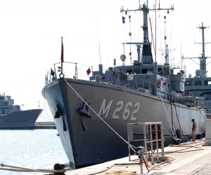 Split, 17.06.2011 - U splitsku pomorsku bazu Loru danas je u sklopu vojne suradnje NATO-a i HRM-a uplovila skupina od pet ratnih brodova sa zapovjednim brodom Spetsaiem" grèke ratne mornarice na èelu, koji bi u splitskoj luci trebali ostati do utorka, rekla je pukovnica hrvatske Obalne strae Sandra Jonjiæ. 
foto FaH/ t