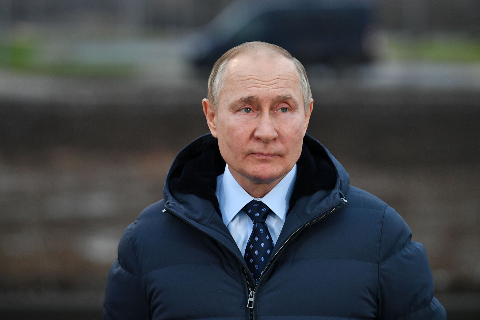 epa10292348 Russian President Vladimir Putin visits site of construction of the infrastructure facilities of the 'Volga Sea' tourism and recreation cluster in the the Zavidovo special economic zone in the Tver region, Russia, 07 November 2022. Russian President is on a working trip to the Tver region.  EPA/MAKSIM BLINOV / KREMLIN POOL / SPUTNIK / POOL MANDATORY CREDIT