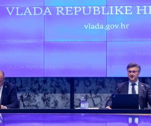 Zagreb, 10.11.2022.-  Sjednica Vlade RH. Na fotografiji Tomo Medved, Andrej Plenković.
  foto HINA/ Daniel KASAP/ dk