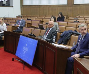 Zagreb, 14.11.2022. - Četvrta sjednica saborskog Antikorupcijskog vijeća (AV) vezana uz milijardu kuna tešku aferu u Ini na kojoj su svjedočili bivši članovi nadzornog odbora Davor Štern i Siniša Petrović.
Na fotografiji Davor Štern, Siniša Petrović.
foto HINA/ Edvard ŠUŠAK/ es
