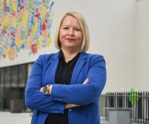 10.11.2022., Sisak - Kristina Ikic Banicek, gradonacelnica Siska. 

Photo Sasa ZinajaNFoto