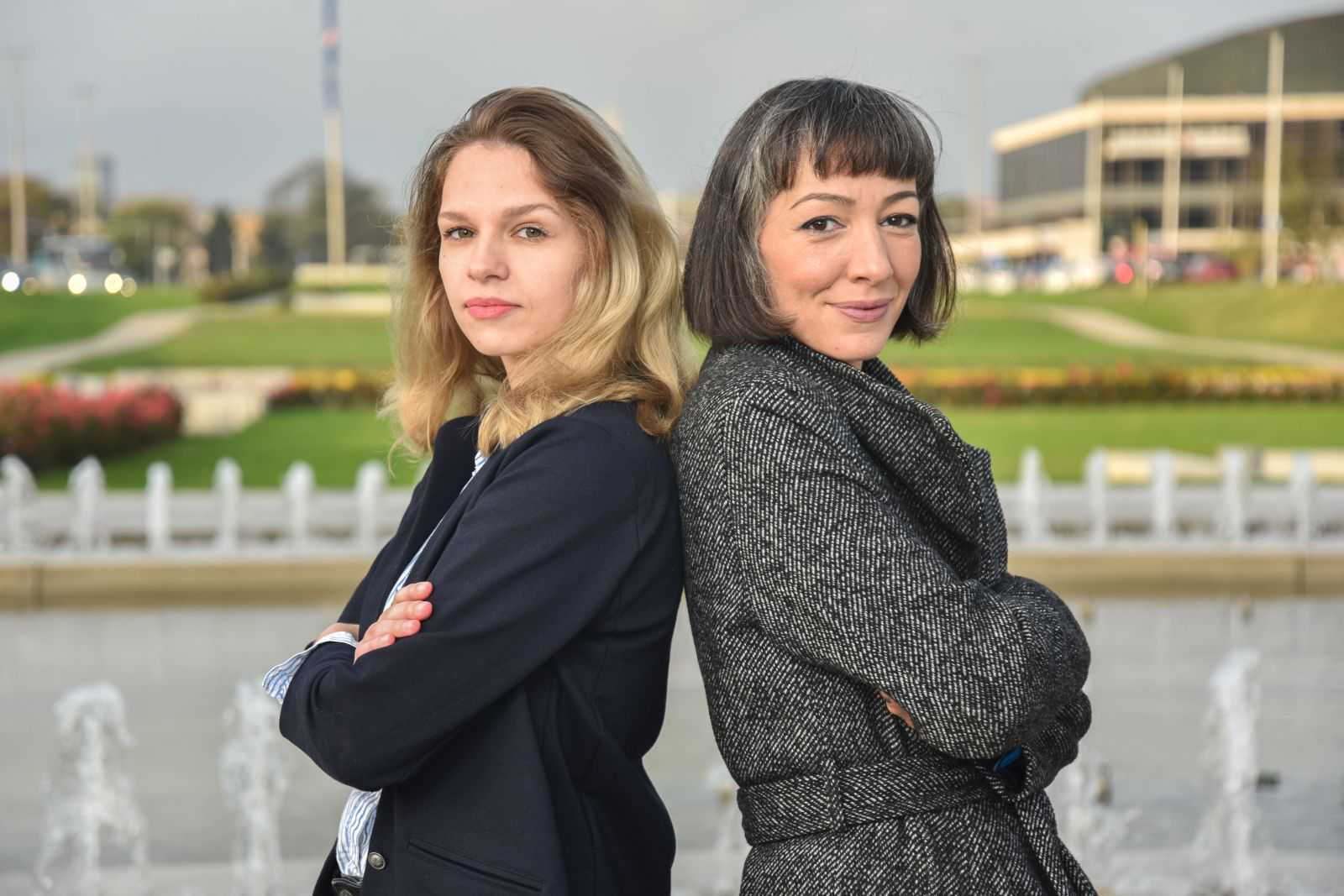 11.11.2022., Zagreb - Lana Bobic i Lucija Markovic, Poslanica nesvrstanima, clanovi LGBTQ zajednice kao vjernici u crkvi. 

Photo Sasa ZinajaNFoto