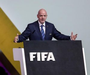 31.03.2022., Katar,  Doha - 72. FIFA Kongres odrzava se u Dohi, domacinu Svjetskog prvenstva koji se odrzava od 21. studenog do 18. prosinca ove godine. Predsjednik FIFE Gianni Infantino. Photo: Igor Kralj/PIXSELL