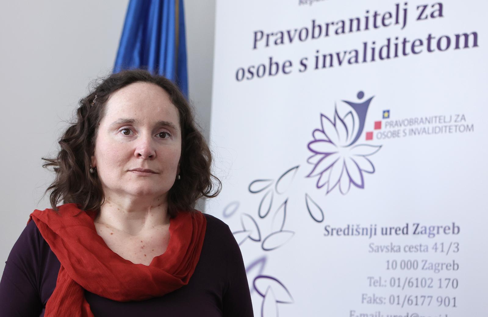 02.02.2022., Zagreb - Konferencija za medije Ureda pravobraniteljice za osobe s invaliditetom, i predstavljanje promotivnog videa "Pristupacnost kao ljudsko pravo" izradjen u suradnji 8. Centra znanja i Pravobranitelja za osobe s invaliditetom. Photo: Marko Prpic/PIXSELL