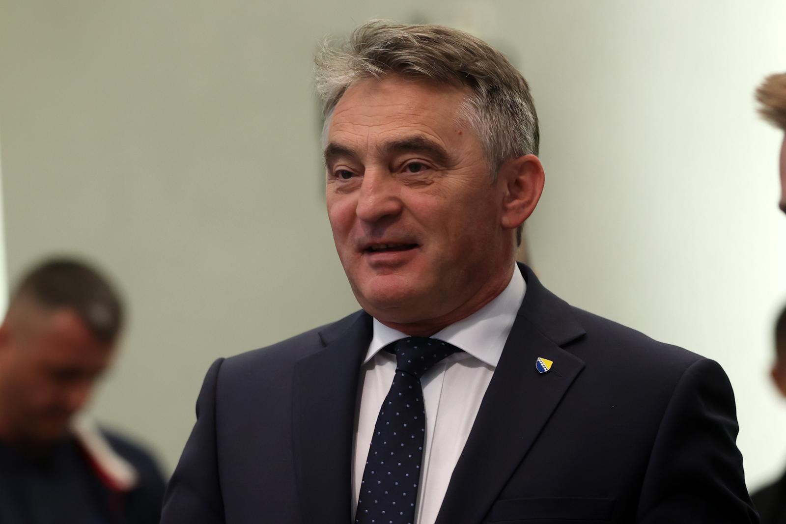 02.10.2022., Sarajevo, Bosna i Hercegovina - Zeljko Komsic proglasio pobjedu kao Hrvatski clan Predsjednistva BiH. Photo: Armin Durgut/PIXSELL
